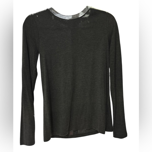 Banana Republic Gray Long Sleeve Tee - Picture 1 of 6